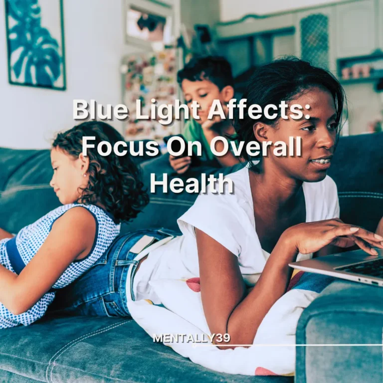 blue light affects - family together on computers and smartphones