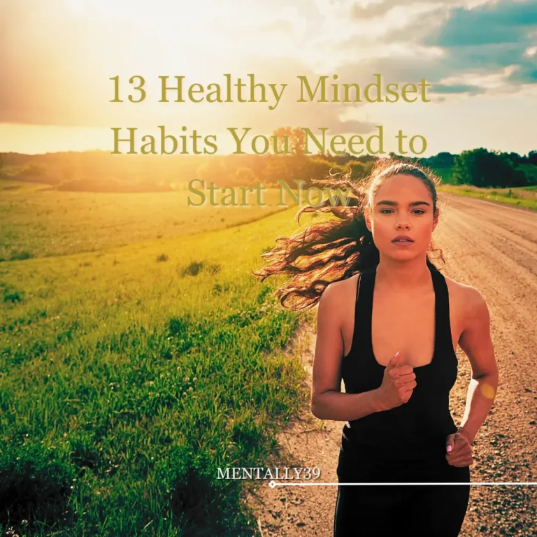 healthy mindset habits