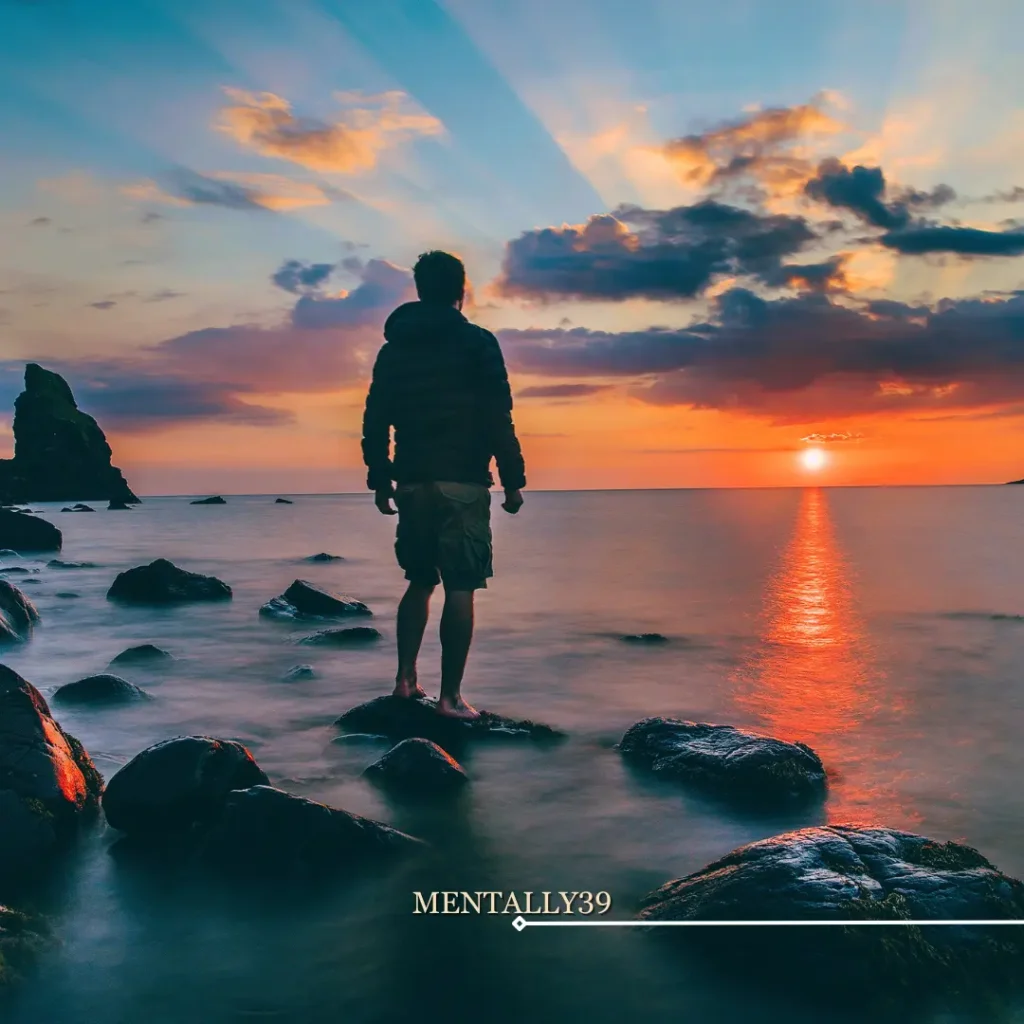life experiences - man looking at the sunset at the beach