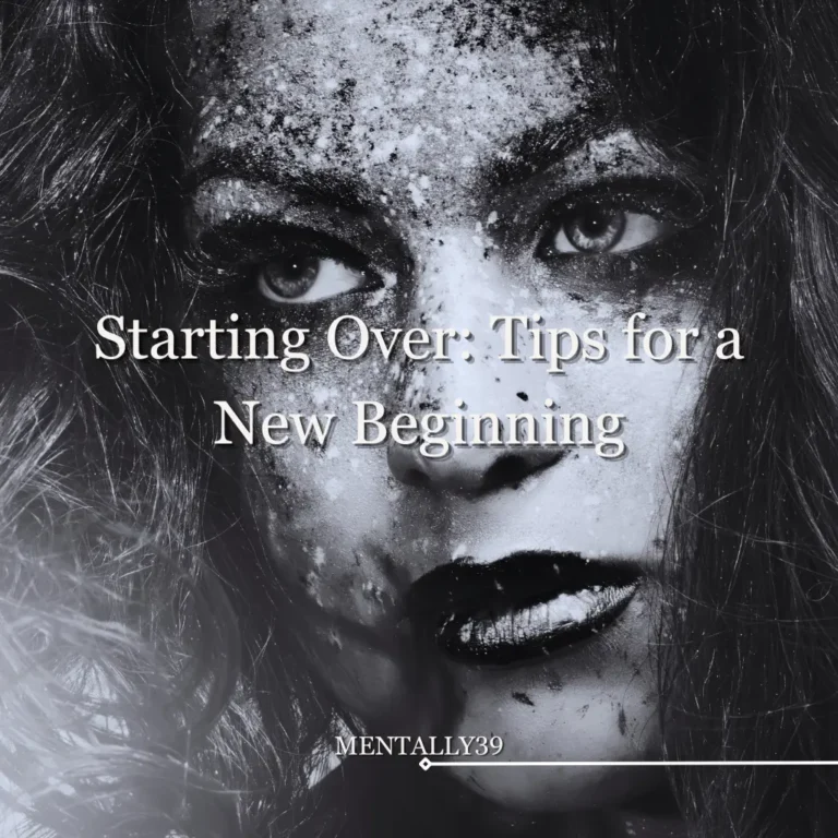 starting over in life