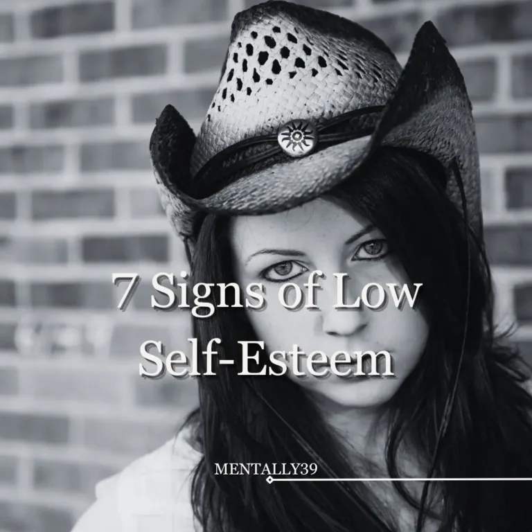 signs of low self esteem