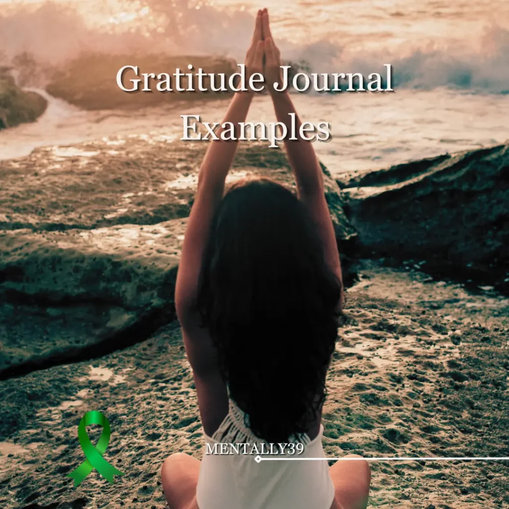 gratitude journal examples